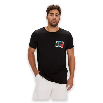 Bad Bear 24.01.07.019 Grizzle Siyah Unisex T-Shirt - Bad Bear (1)