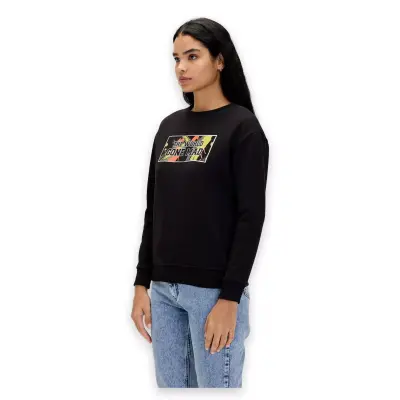 Bad Bear 24.04.12.002 Re-Carina Crewneck Siyah Unisex Sweatshirt - Bad Bear (1)