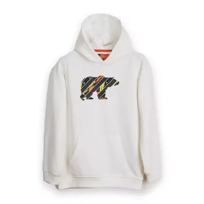 Bad Bear 24.06.12.009 Mono Hoodie Jr Beyaz Erkek Çocuk Sweatshirt 