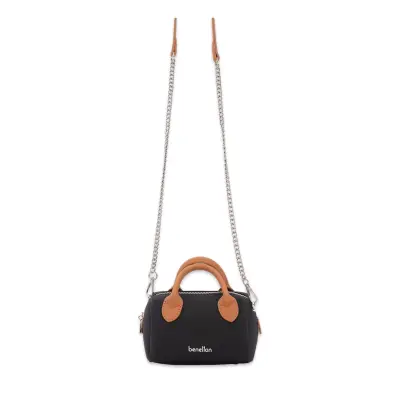 Benetton Bnt_1825 10X15X9 Çapraz Siyah Kadın Çanta 