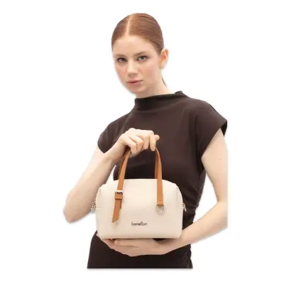 Benetton Bnt_1830 16X22X10 El Bej Kadın Çanta - 1