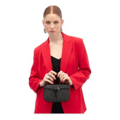 Benetton Bnt_1858 15X20X8 El Siyah Kadın Çanta - benetton (1)