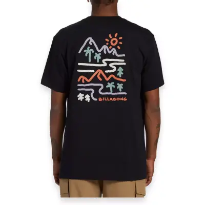 Billabong Abyzt02304 Panorama Ss Siyah Erkek T-Shirt - 3