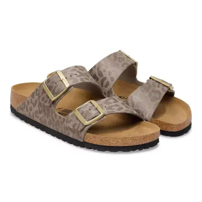 Birkenstock Arizona Bf Syn Leopard Gri Kadın Terlik - 2