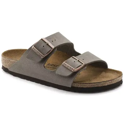 Birkenstock Arizona Bs Gri Çift Toka Erkek Terlik 