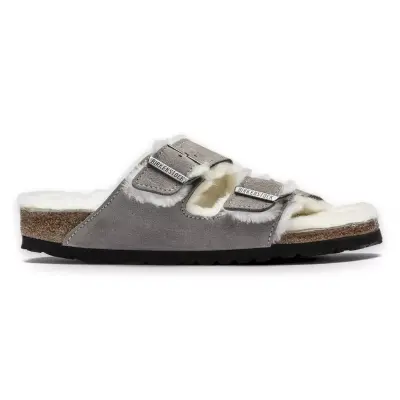 Birkenstock Arizona Vl Shearling Gri Kadın Terlik - Birkenstock (1)