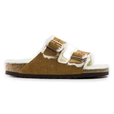 Birkenstock Arizona Vl Shearling Kahverengi Kadın Terlik - Birkenstock (1)