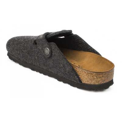 Birkenstock Boston-Bs-Z Önü Kapalı Füme Kadın Terlik - 4