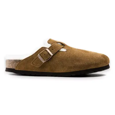 Birkenstock Boston Vl Shearling Kahverengi Kadın Terlik - Birkenstock (1)