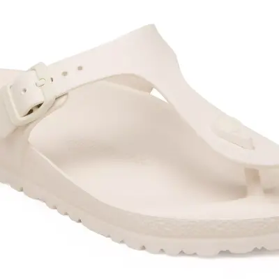 Birkenstock Gizeh Eva Parmak Arası Krem Kadın Terlik - 4