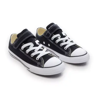 Converse 372881C Ctas 1V Ox Sneakers Siyah-Beyaz Çocuk Ayakkabı - 1