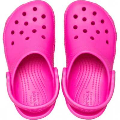 Crocs 206990 K Classic Clog T Fuşya Çocuk Terlik - 3