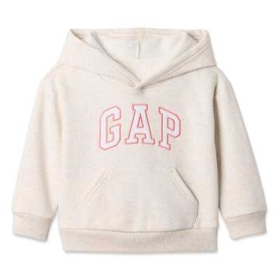 Gap 480370 V-Logo Po Sweat Açık Gri Kız Çocuk Sweatshirt - GAP
