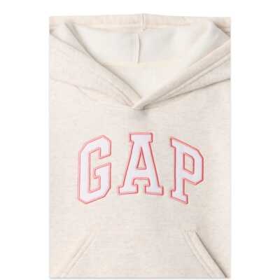 Gap 480370 V-Logo Po Sweat Açık Gri Kız Çocuk Sweatshirt - GAP (1)