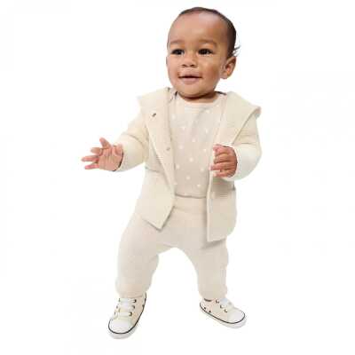 Gap 535304 V-Sh Garter Swtr Hirka Bej Çocuk Ceket - GAP (1)