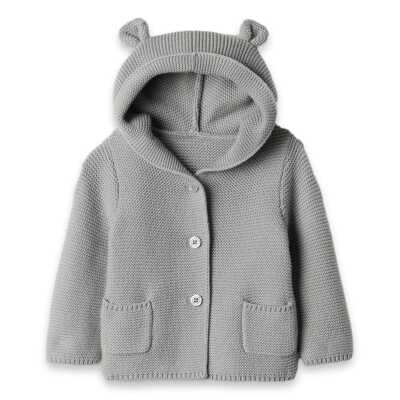 Gap 535304 V-Sh Garter Swtr Hirka Gri Çocuk Ceket - GAP