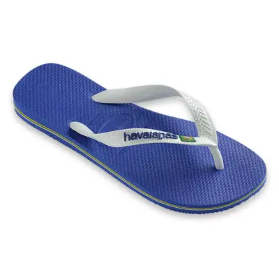 Havaianas 4110850 Brasil Logo Parmak Arası Mavi Unisex Terlik - 3
