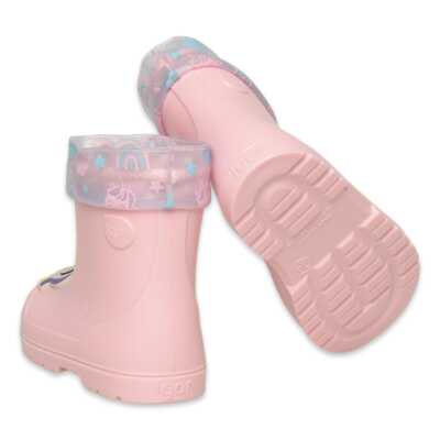 Igor W10359 Mendi Unicornio Yağmur Gül Kurusu Çocuk Çizme - 4