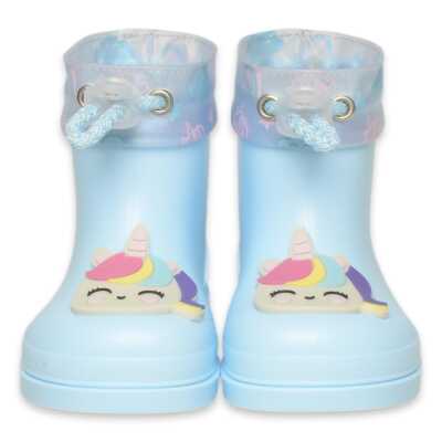 Igor W10359 Mendi Unicornio Yağmur Mavi Çocuk Çizme - 1