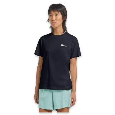 Jack Wolfskin 1808352 Essential T W Lacivert Kadın Outdoor - 1