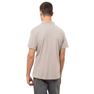 Jack Wolfskin 1809731 Pikeh Polo M Bej Erkek T-Shirt - Jack Wolfskin (1)