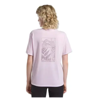 Jack Wolfskin A63953 Vonnan Graphic T W Lila Kadın T-Shirt - Jack Wolfskin (1)