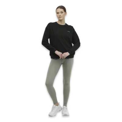 Lumberjack 3W Wb C Neck 16Sn79 3Pr Sweat Siyah Kadın Sweatshirt - 3