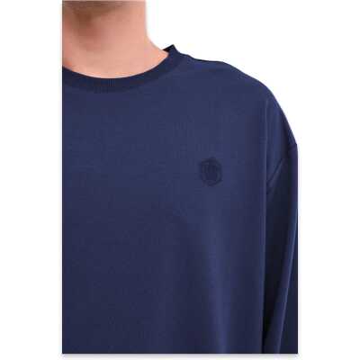 Lumberjack Sn75 Bsc C Neck Sw 3Pr Sweat Lacivert Erkek Sweatshirt - 4
