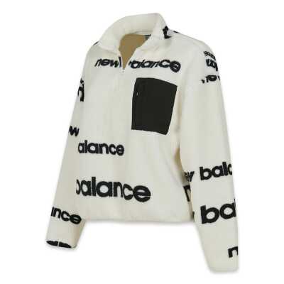 New Balance Wnc3623 Nb Lifestyle Women Half Zip Beyaz Kadın Sweatshirt 