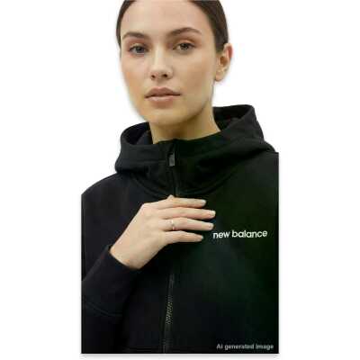 New Balance Wnj3633 Nb Lifestyle Women Full Zip Siyah Kadın Ceket - 2