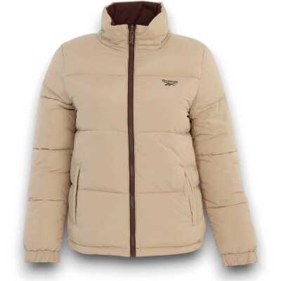 Reebok 6W Ettelb Puffer Coat Çift Tarafli Mont Kahverengi Kadın Mont - 1