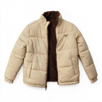 Reebok 6W Ettelb Puffer Coat Çift Tarafli Mont Kahverengi Kadın Mont - 3