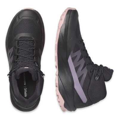 Salomon 454116 Outscape Mid Gtx W Outdoor Siyah-Mor Kadın Bot - 3