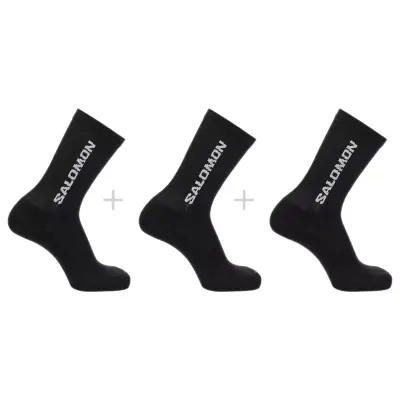 Salomon Lc2086000 Everyday Crew 3-Pack Çorap Siyah Unisex Çorap - Salomon (1)