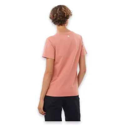 Salomon Lc2217500 Logo Ss Tee W Pembe Kadın T-Shirt - Salomon (1)
