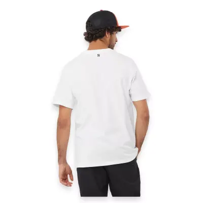Salomon Lc2218800 Running Graphic Ss Tee M Beyaz Erkek T-Shirt - Salomon (1)