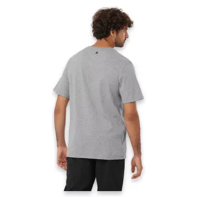 Salomon Lc2218800 Running Graphic Ss Tee M Gri Erkek T-Shirt - Salomon (1)
