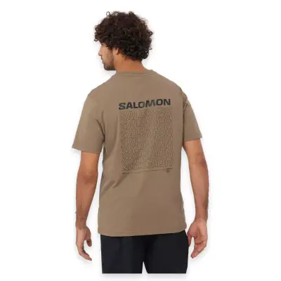 Salomon Lc2219400 Graphic Perf Ss Tee M Kahverengi Erkek T-Shirt - Salomon (1)