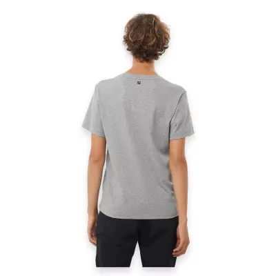 Salomon Lc2232900 Logo Combo Ss Tee W Gri Kadın T-Shirt - Salomon (1)