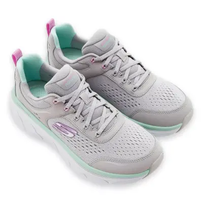 Skechers 150093Z Dlux Walker 2.0-Daisy Gri Kadın Spor Ayakkabı 
