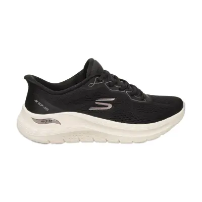Skechers 150338 Arch Fit 2.0 Bold Motion Slip Ins Vegan Siyah Kadın Spor Ayakkabı 