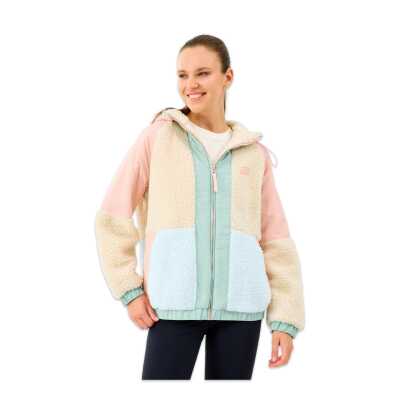 Skechers S232311 W Outdoor Fleece Full Zip Sherpa Pembe Kadın Ceket - Skechers