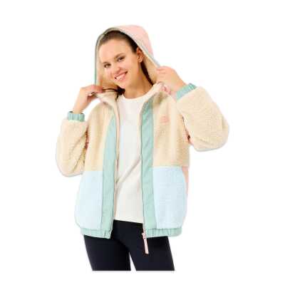 Skechers S232311 W Outdoor Fleece Full Zip Sherpa Pembe Kadın Ceket - Skechers (1)