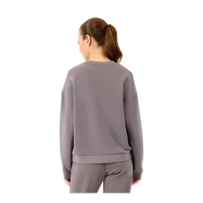 Skechers S2610011 W Essential Crewneck Sweat Gri Kadın Sweatshirt - Skechers (1)