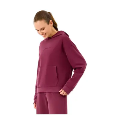 Skechers S2610013 W Essential Hoodie Sweat Bordo Kadın Sweatshirt - Skechers (1)