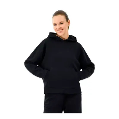 Skechers S2610013 W Essential Hoodie Sweat Siyah Kadın Sweatshirt - Skechers (1)