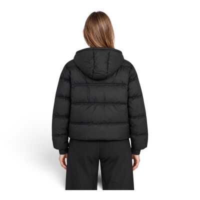 Skechers S2620098 W Puffer Hooded Jacket Siyah Kadın Mont - Skechers (1)