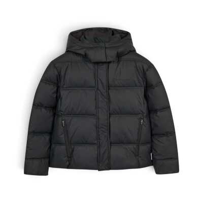 Skechers S2620098 W Puffer Hooded Jacket Siyah Kadın Mont - 4