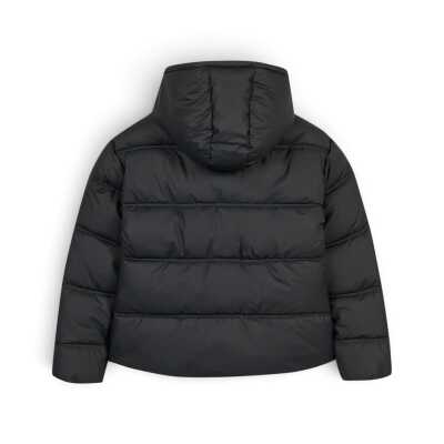 Skechers S2620098 W Puffer Hooded Jacket Siyah Kadın Mont - 5