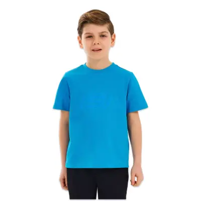 Skechers Sk232080 B Essentials Mavi Çocuk T-Shirt - Skechers (1)